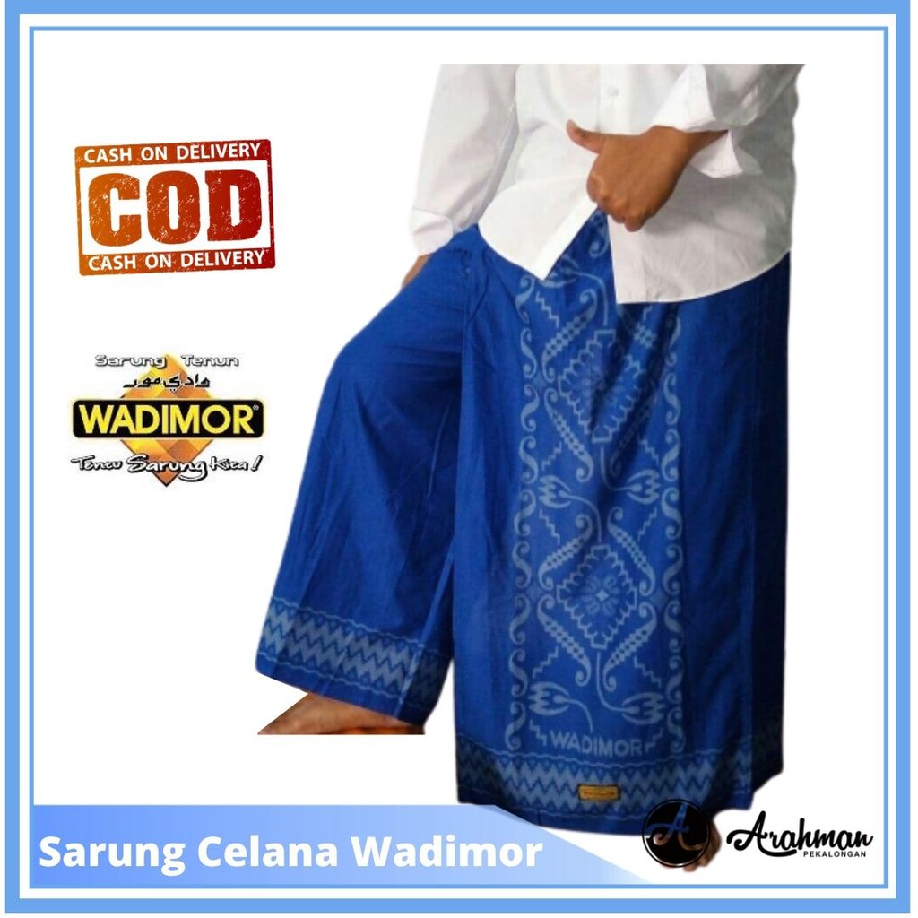 Sarung Celana Wadimor Motif Bali 555 / Bali (Biru)