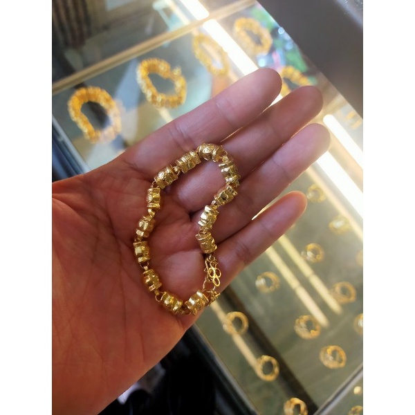 gelang pesanan emas asli kadar 375