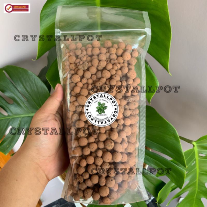 Hydroton media tanam hidroponik hidroton jerman 500gr - untuk tanaman hias