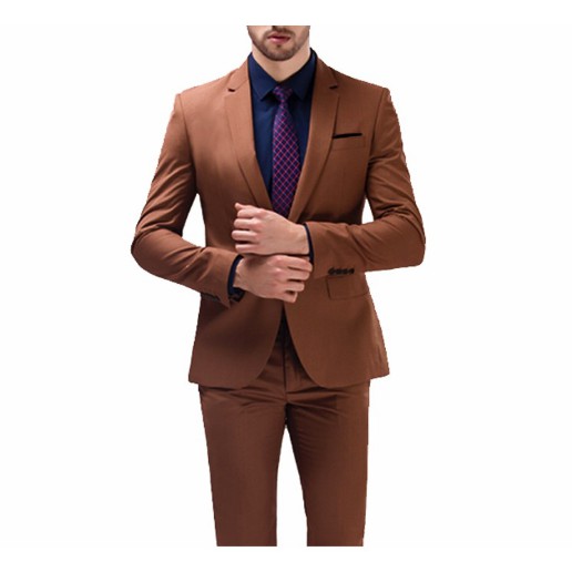 SETELAN BLAZER SLIMFIT CHOCO 4IN1 INCLUDE CELANA KEMEJA DAN BONUS DASI ORIGINAL NIKAYU