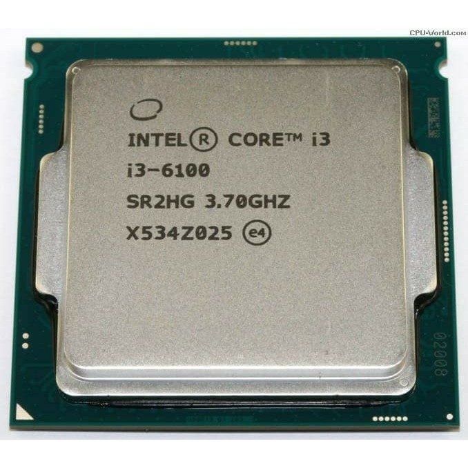 Processor Intel Core i3-6100 Tray Socket LGA 1151 + Fan