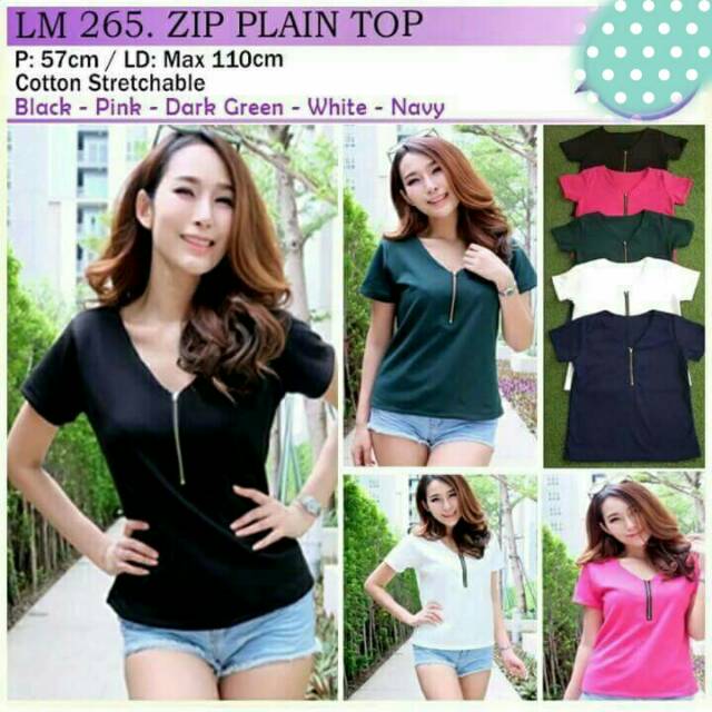 Blouse Dark Green Hijau Atasan Wanita