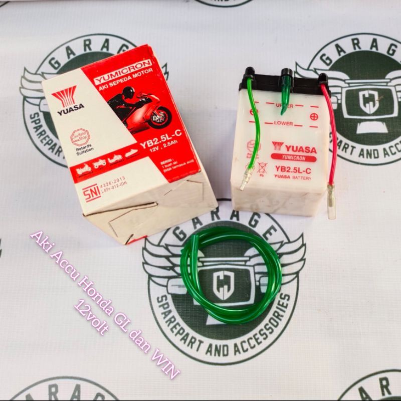 AKI HONDA GL PRO PNP honda win 12V GL accu win 12 volt 12 v tahun tua tahun muda