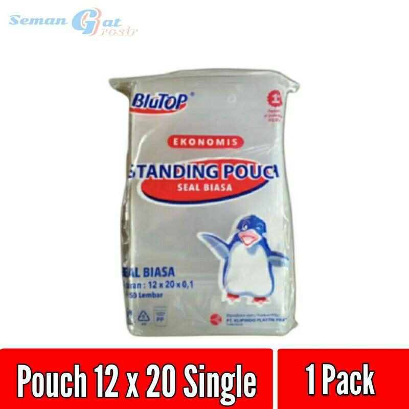 Standing Pouch 12x20 Double Seal Ziplock Per Pack