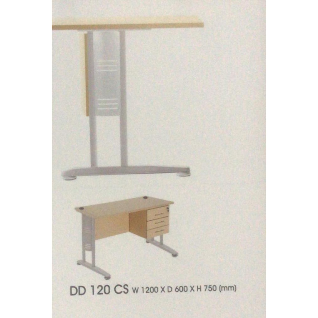 Indachi Office Meja Kantor - Dd 120 Cs - Outletmamang