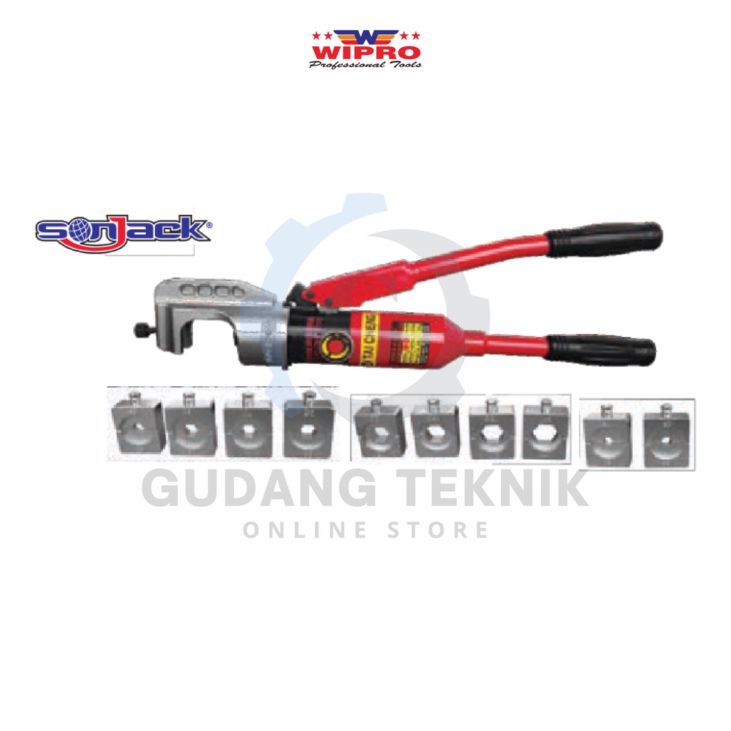 Tang Press Skun Hidrolik SONJACK SET WIPRO SJ-240 / Tang Skun Kabel CRIMPING PLIERS WIPRO SJ240 - Tang Crimping Hydraulic WIPRO SJ 240