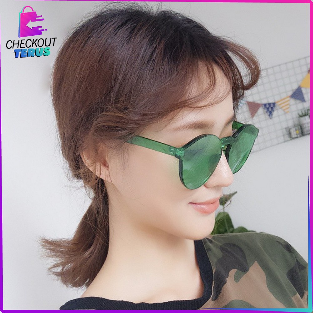 CT C93 C95 Kacamata Fashion Transparan Wanita Kekinian Aksesoris Fashion Wanita Kaca Mata Bulat Model Boboho Women's Style Glasses