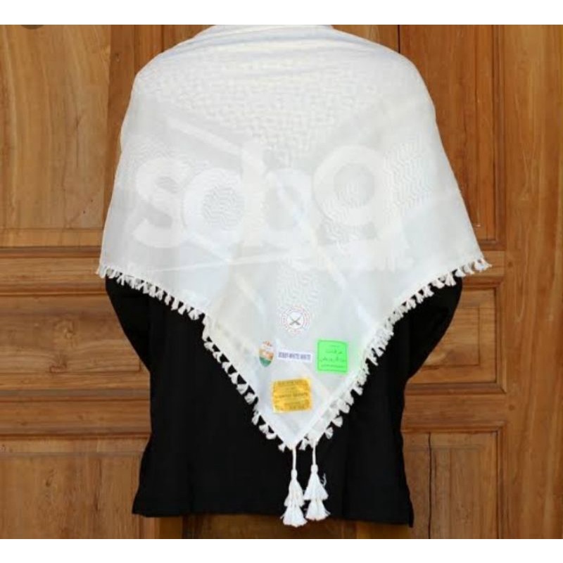 SORBAN POLOS  PUTIH, HITAM, HITAM PUTIH, WARNA  RUMBAY ARAFAT
