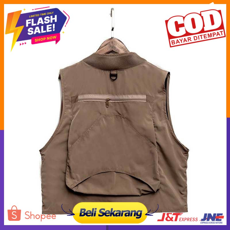 Deukio Rompi Pancing Fishing Vest Quick Dry Jacket XL - GDS09