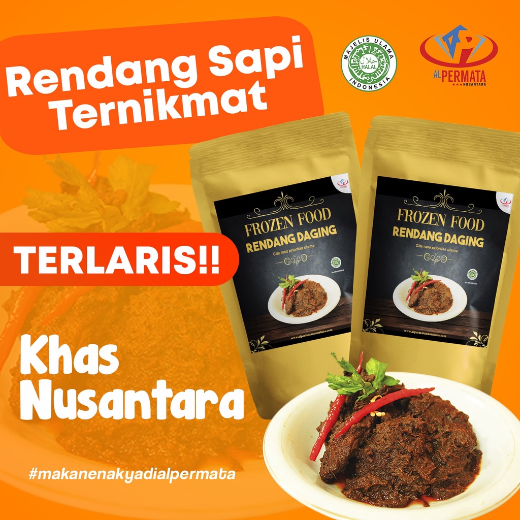 

Rendang Kemasan Halal Makanan Siap Saji Halal Rendang Daging Sapi Alpermata Nusantara