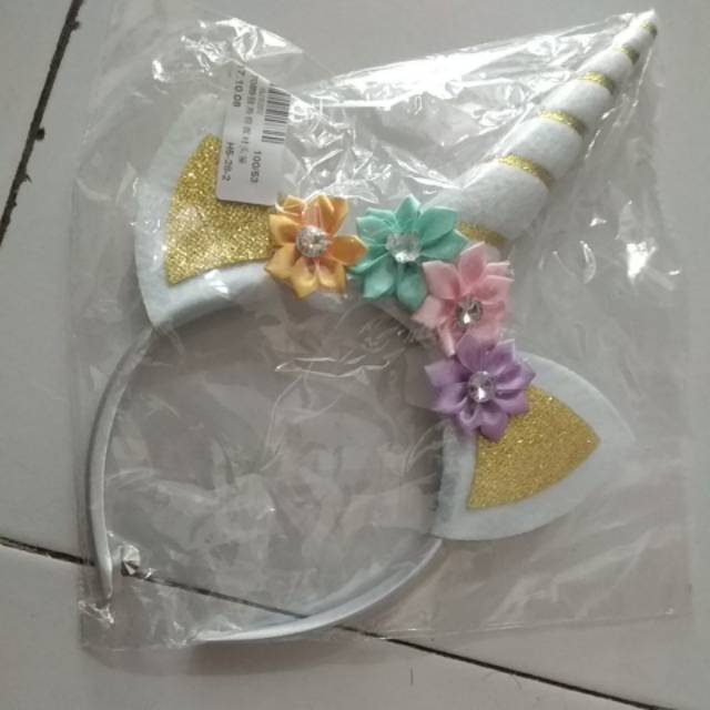 Bando unicorn bunga cantik murah