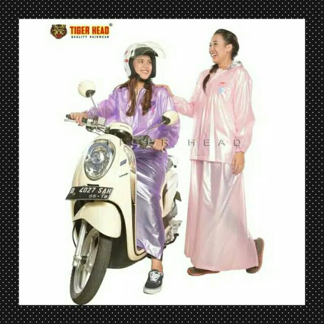Jas Hujan Muslim TIGER HEAD Stelan Jas Hujan  Muslimah TIGER HEAD 68217