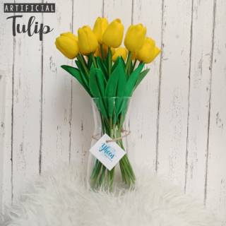  Bunga  Tulip  Latex Artificial Tulip  Harga  Per  Tangkai  