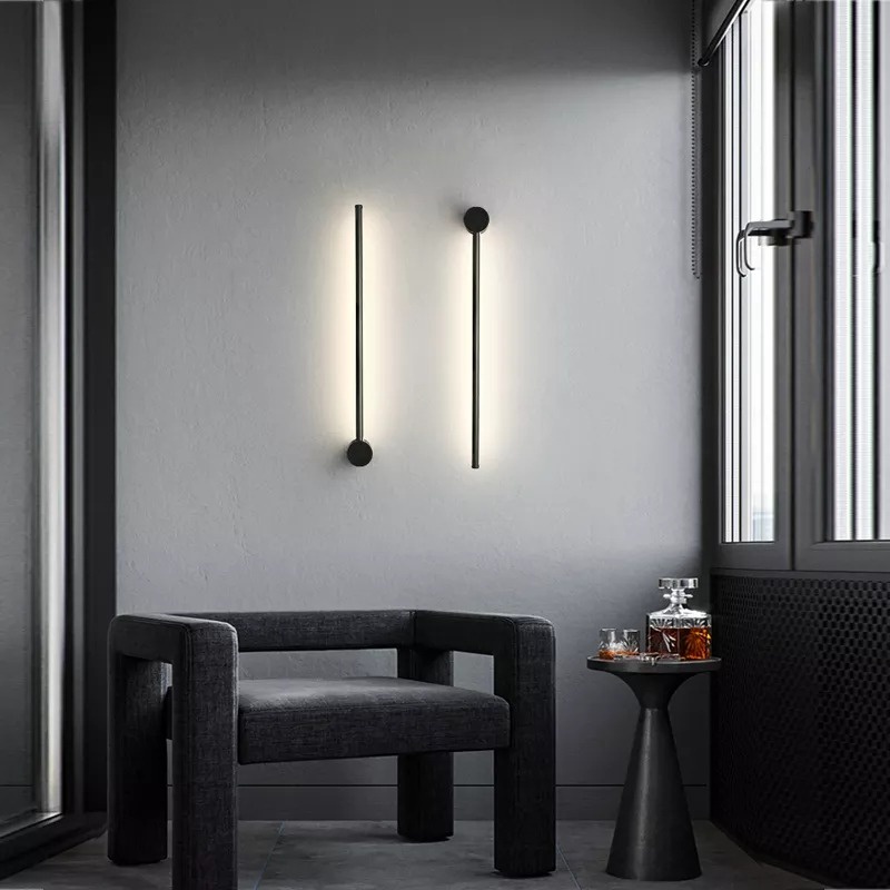 Lampu Dinding Hias Design Minimalis Black Gold Premium Wall Lamp