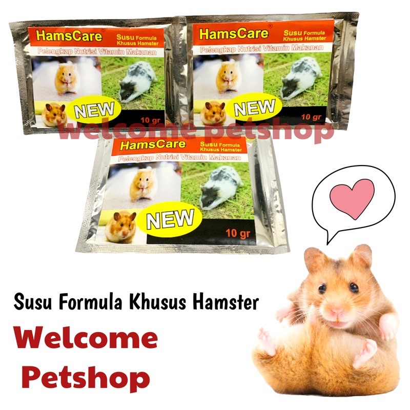 Susu Formula Hamster HamsCare / Susu Hamster / Vitamin Hamster / 1 Sachet - 10gr