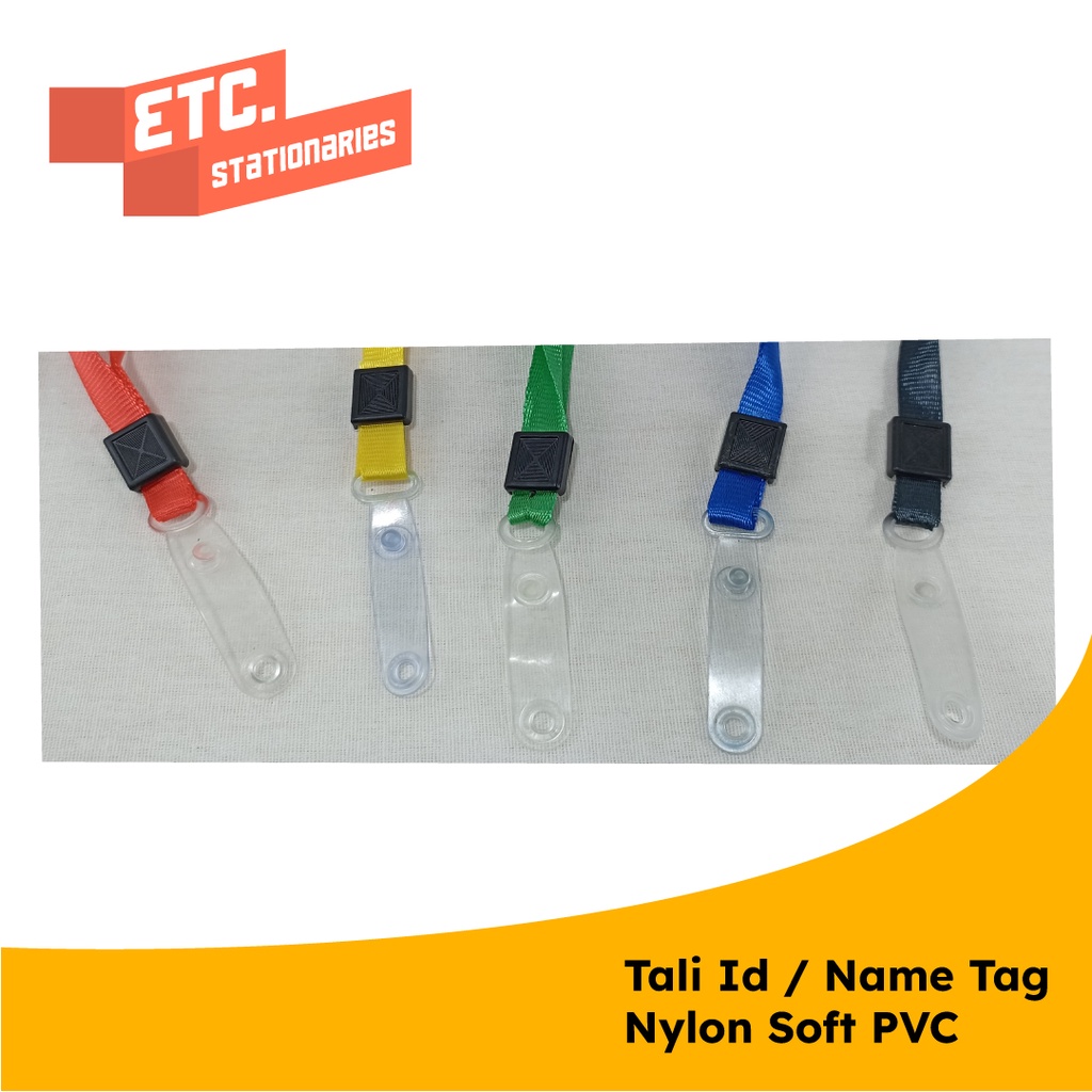 

Tali Id Card / Tali Name Tag / Nylon Soft Pvc (NYLKSFP) [20 PCS]