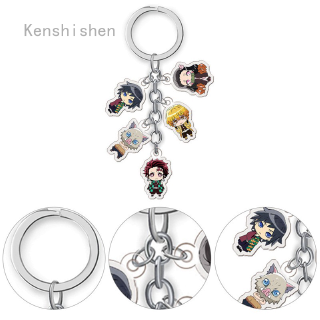 Gantungan Kunci Desain Anime Demon Slayer Bahan Akrilik