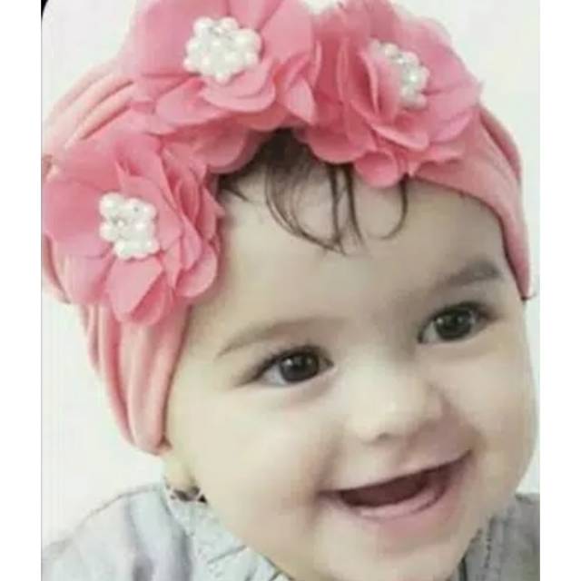 Turban baby Triple flower