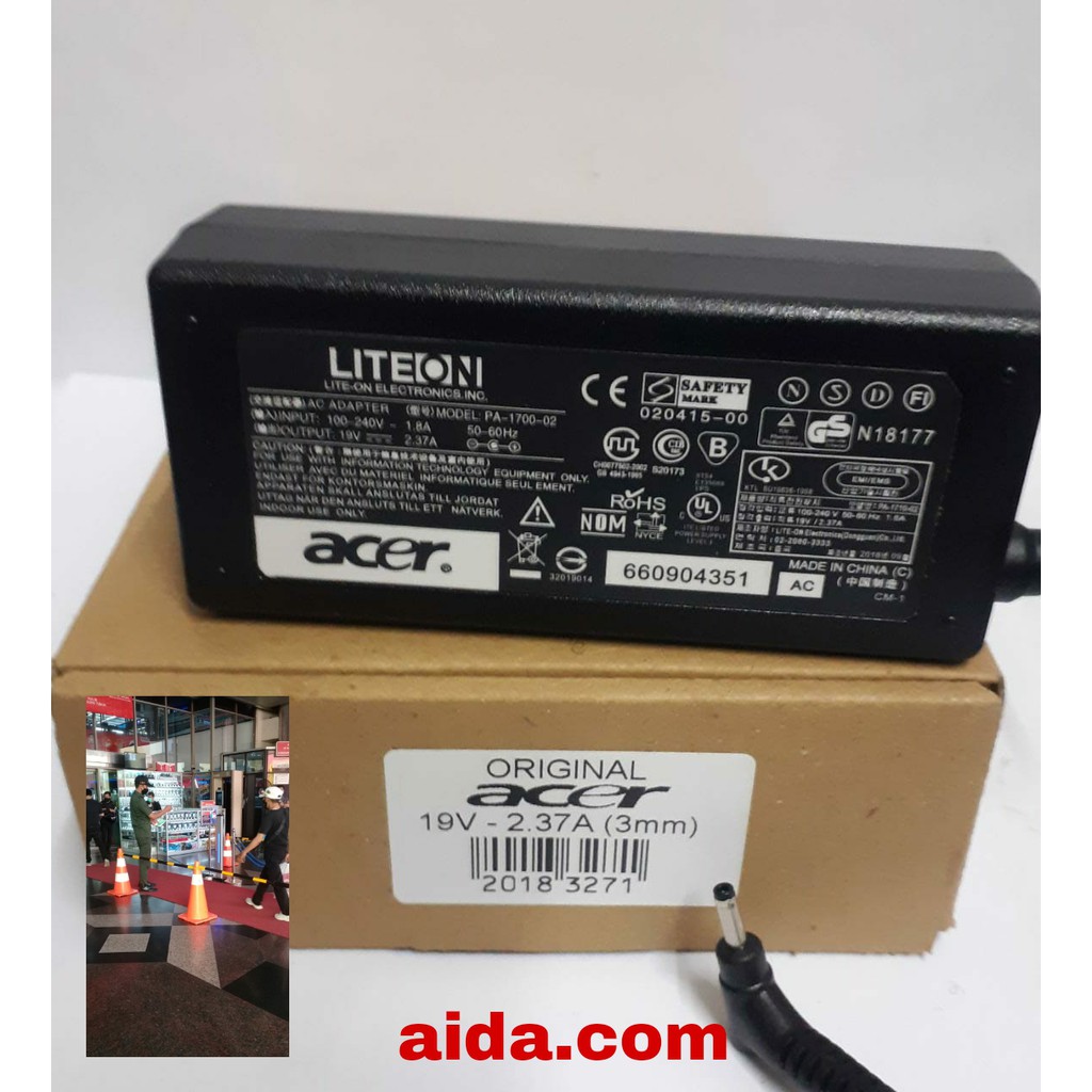 Charger Laptop Acer 19V 2.37A S7 391 V3-371 A13-045N2A