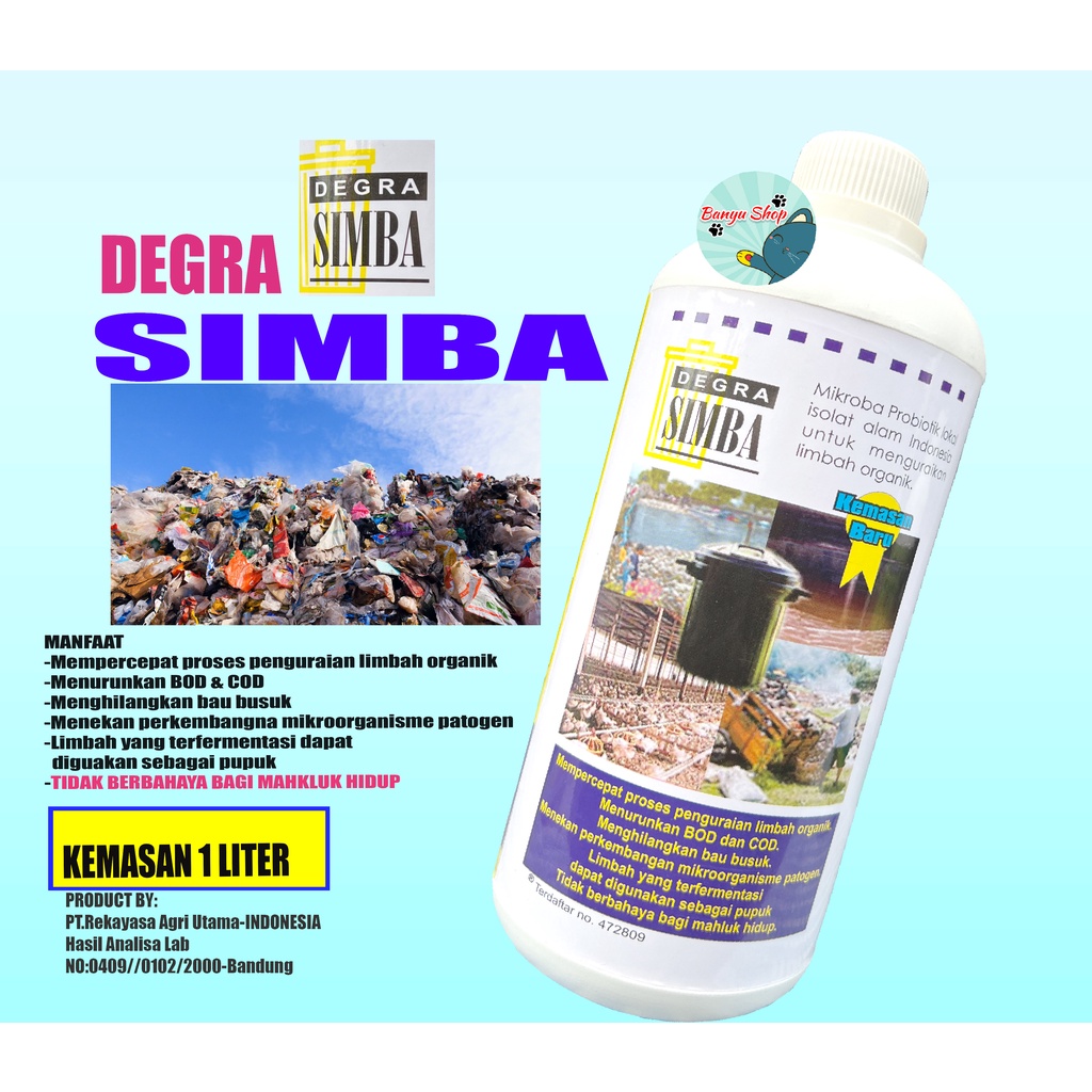 Degra Limbah Simba Mikroba Pengurai Limbah Organik-MENGATASI BAU-MENGATASI SAMPAH-ANTI BAU-ATASI LIMBAH TANPA BAU