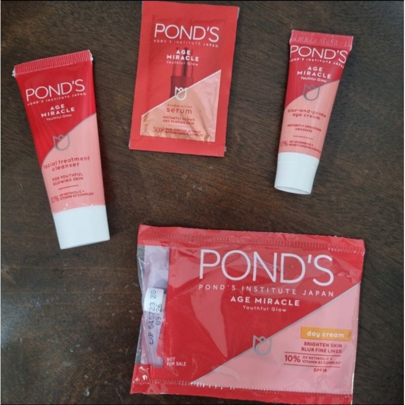 Ponds age miracle mini youthful kit sample trial pack