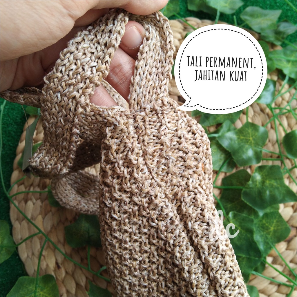 Tas hp rajut keroppy // slingphone karakter keropi rajut murah / tas selempang wanita