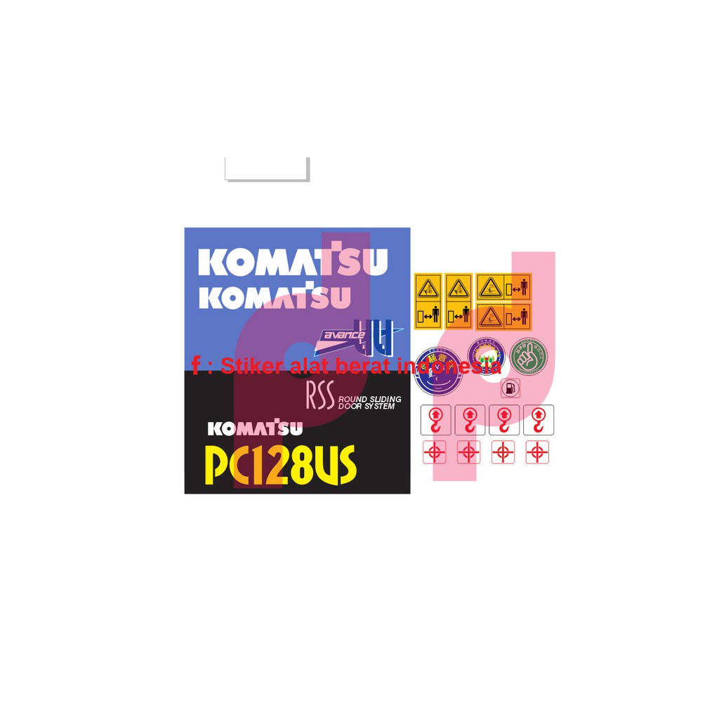 

STIKER KOMATSU PC128US