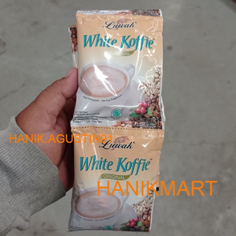 

Luwak White Koffie 1 renceng | Kopi luwak | White Coffe | White Kopi HM91