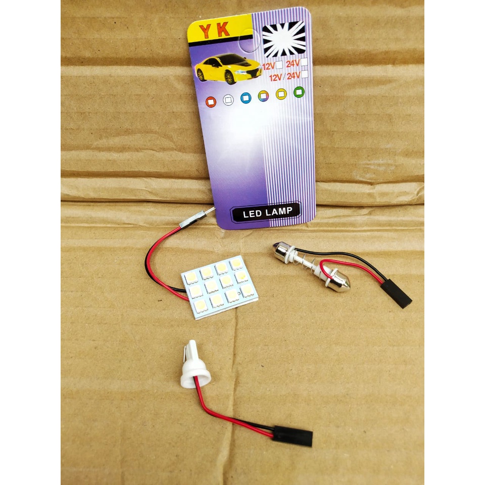 Lampu plafon mobil 12 Titik / 12 led mobil / lampu led plafon interior mobil lampu kabin mobil