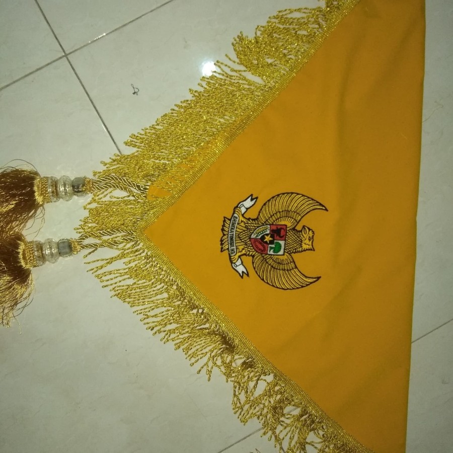 

taplak baki bendera paskibraka - Emas, Bordir