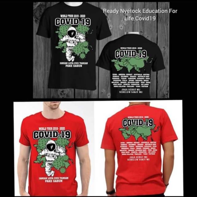 Covid 19 / Kaos Pria / Baju Covid