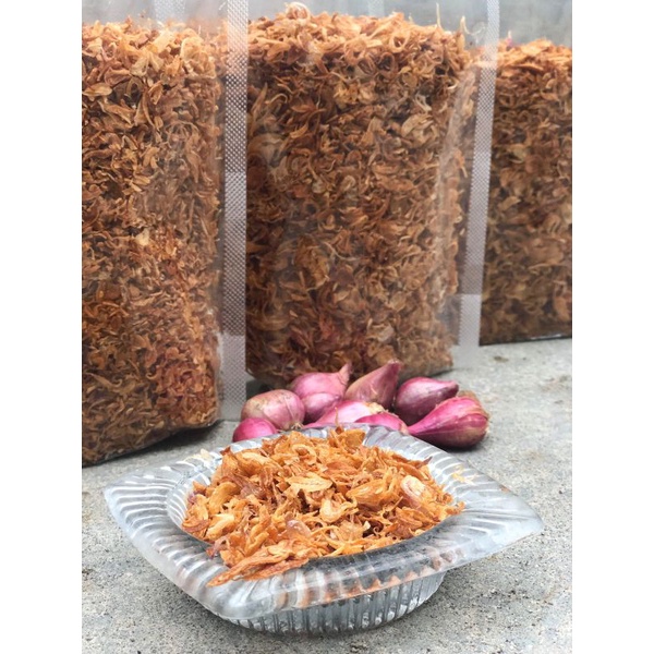 

Bawang Goreng 100% Asli / brambang goreng renyah kualitas super tanpa campuran