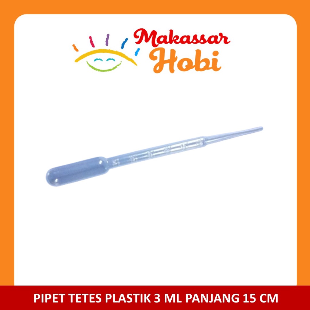 Pipet Tetes Plastik 3ml Panjang 15cm untuk Artemia Kutu Air Infusoria