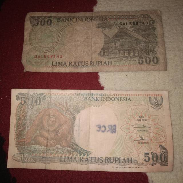 Uang kertas 500 lama