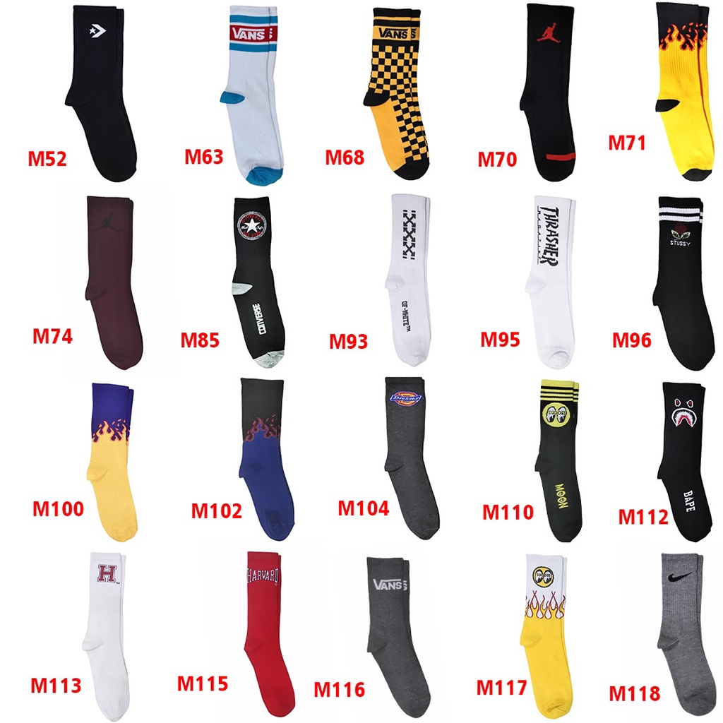 Kaos Kaki motif oldschool kodachi skate (BEBAS PILIH MOTIF)-6