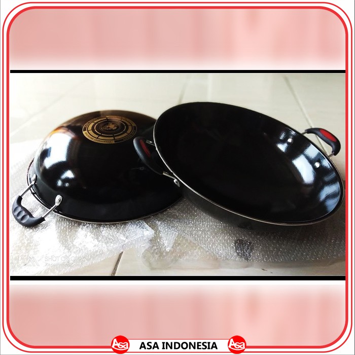 GROSIR Wajan enamel HK merk 555 diameter 34cm (TSC336) ASAINDONESIA.CO.ID