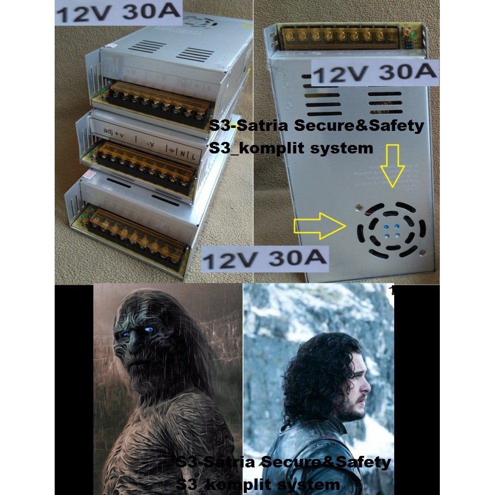 Power supply switching 12V 30A
