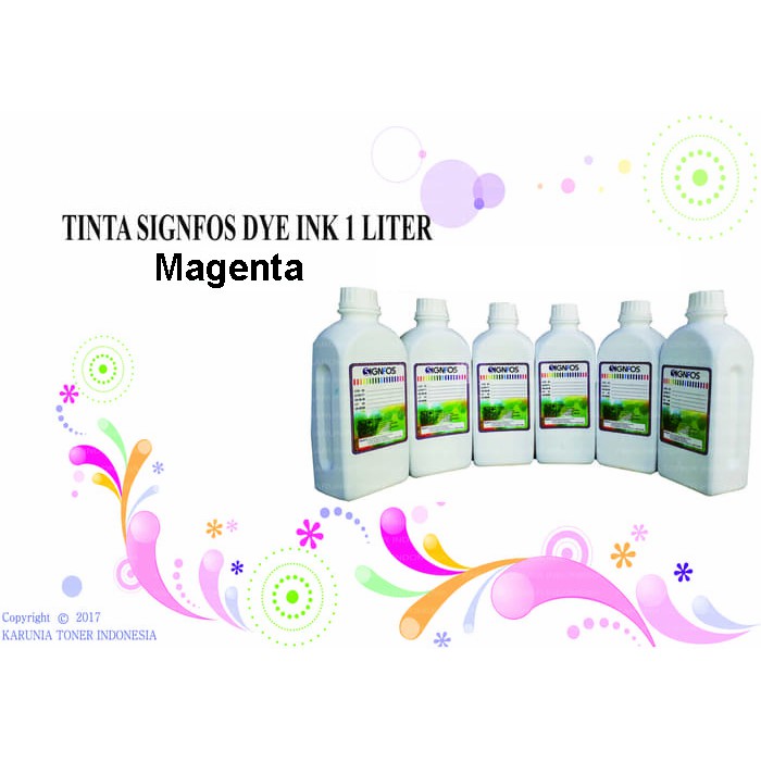 TINTA SIGNFOS DYE INK 1 LITER LIGHT CYAN