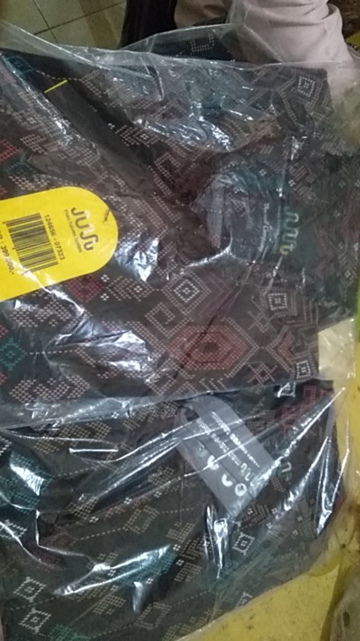 Couple Batik Modern Songket Slimfit Terlaris Ayah Anak Ibu