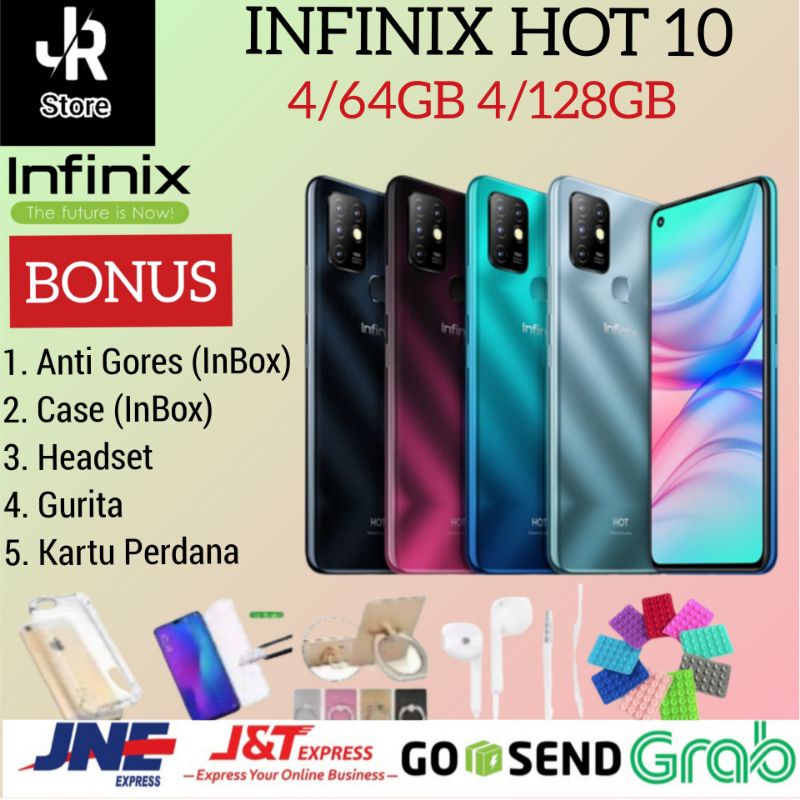 INFINIX HOT 10 4/128GB 4/64GB GARANSI RESMI INFINIX