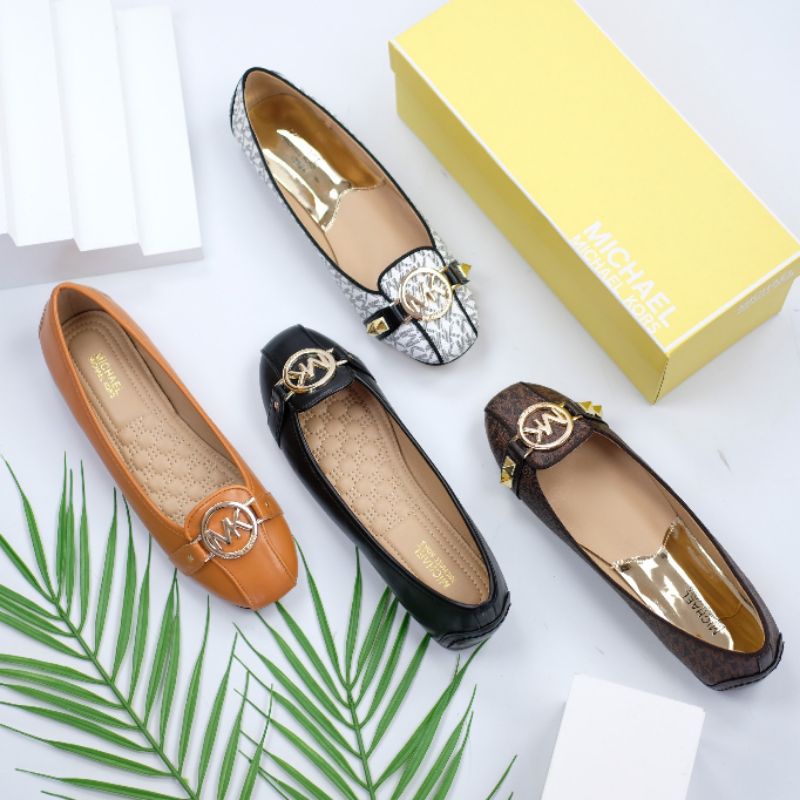 SEPATU WANITA MK oo1 /SEPATU TEPLEK M KORS/ SEPATU FLAT MK