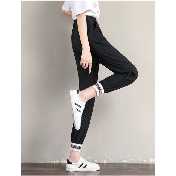 Korean Sports Jogger Pants / Celana Training Wanita 2032