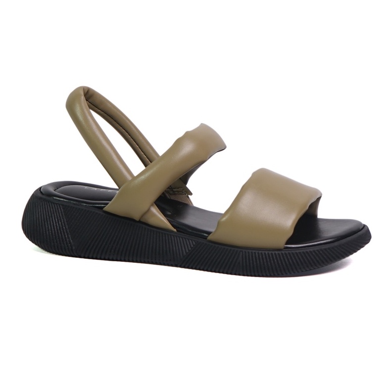 LAPEPA YUK -  Sepatu Sandal Wanita Wedges VALERIE Model Ban dua Tali Strap belakang Hak Tinggi Sole 4 cm Spatu Sendal Gunung Cewek  Size 36 37 38 39 40 Warna Most Green Hijau Soft Cewe Kekinian Premium Terbaru Shoes Ori Original Mall Official Store Promo