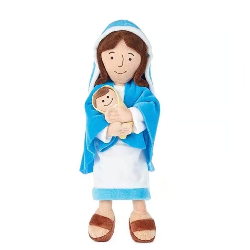 Boneka Kartun My Friend Jesus Maria Bahan Plush Ukuran 30CM Untuk Hadiah Anak