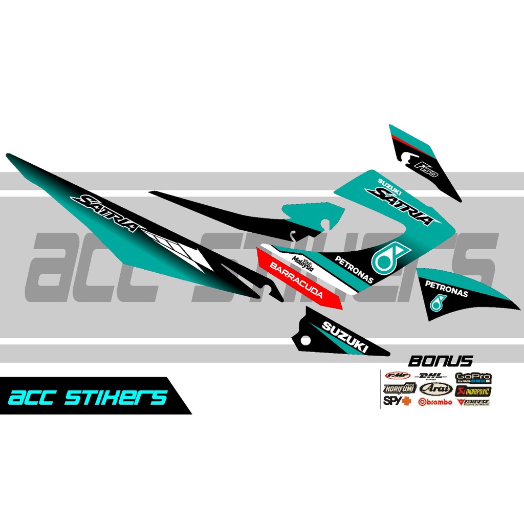 STRIPING SATRIA FU FACELIFT / RAIDER / STIKER / PETRONAS / STOCK DECAL RAIDER