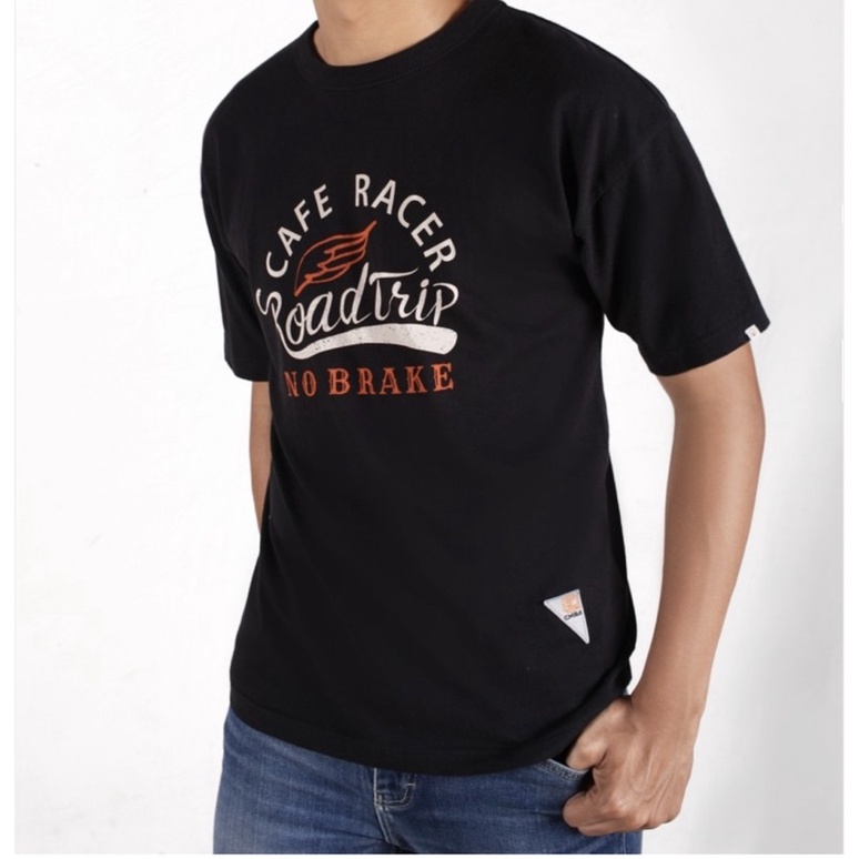 Kaos oblong atasan emba jeans black