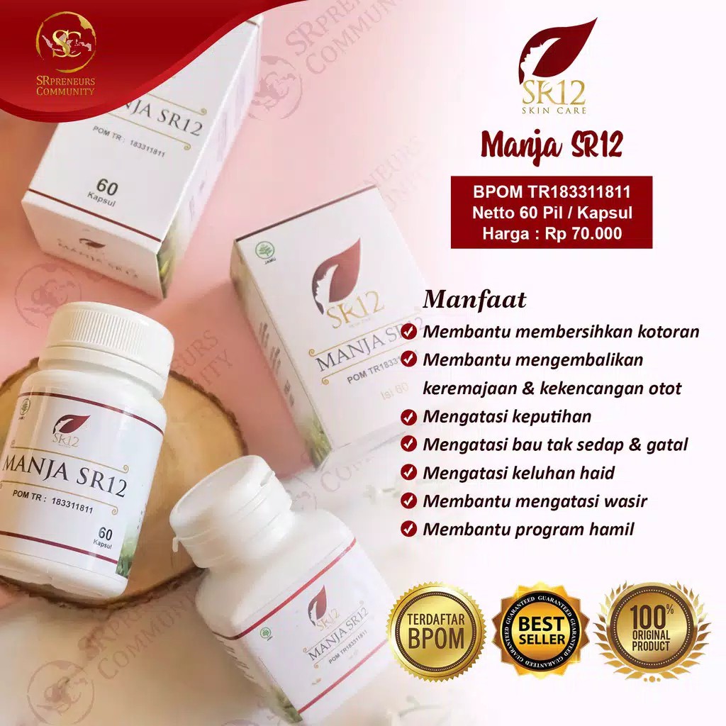SOLUSI PELANCAR HAID AMPUH/MANJAKANI ACEH SR12 ORI BPOM SR12
