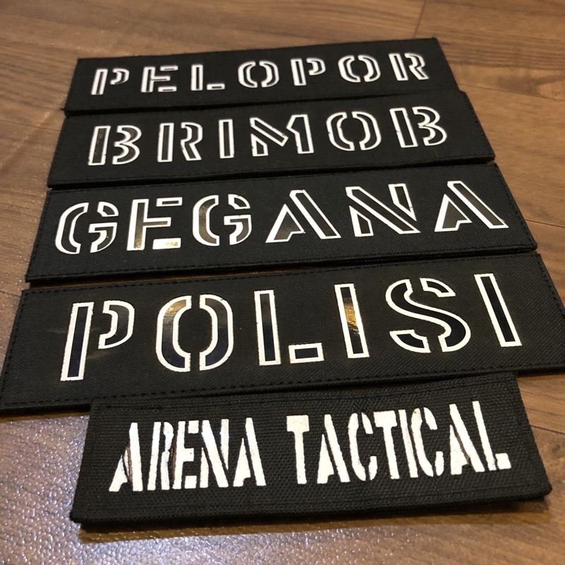 Patch Laser untuk Bodyvest depan belakang