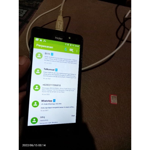 lcd haier g51 ori copotan tested joss