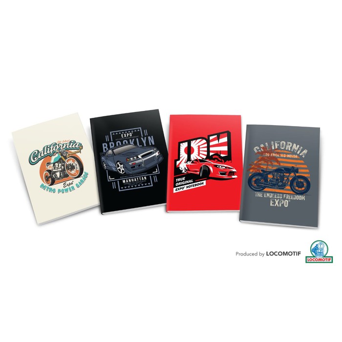 

Buku Tulis Expo 42 lembar Locomotif GTO otomotif - boxy campus boxi